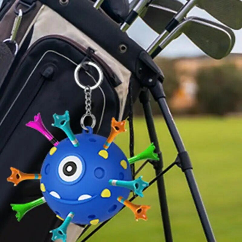 Gantungan kaus Golf portabel, Penyimpanan kaus Golf berdiri baru, aksesori gantungan kunci bola Golf warna-warni