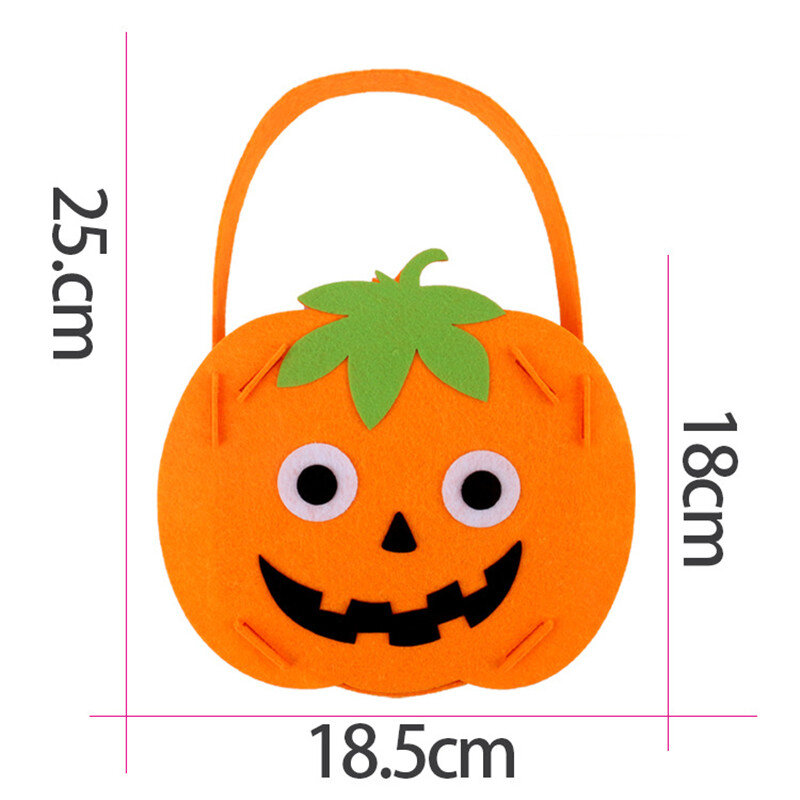 Cartoon DIY Halloween Candy Bag Handicrafts Toys for Kids Kindergarten Art And Crafts Pumpkin Sugar Bag Eeducation Toy Gift