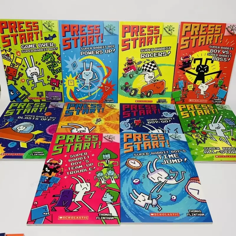 13 Books English Press Start Super Rabbit Boy Reading Edition Scholastic Branches Children Cartoon for Kid