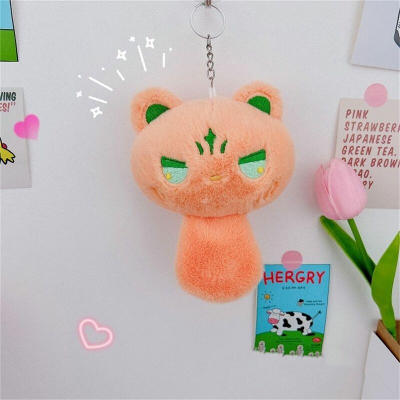 Stuffed Animal Cat Squeak Keychain Decorations Plush Toy Plush Doll Pendant Kawaii Cartoon Cat Plush Keyring Friends Gift