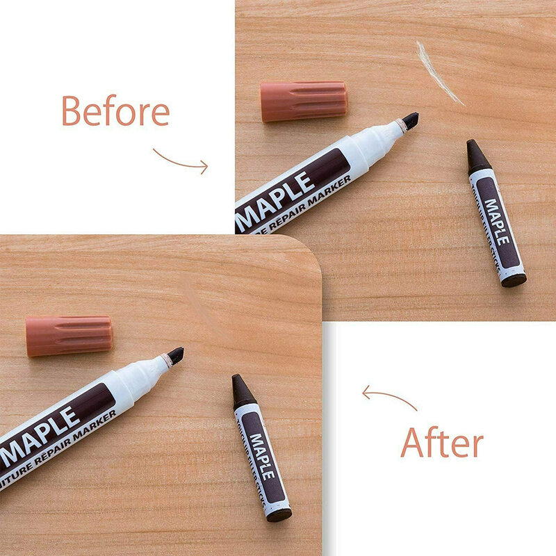 Furniture Repair Wood Cabinet Floor Touch Up Markers Crayons Filler Sticks Paint Pen Wooden Damaged Scratch Repair Pens