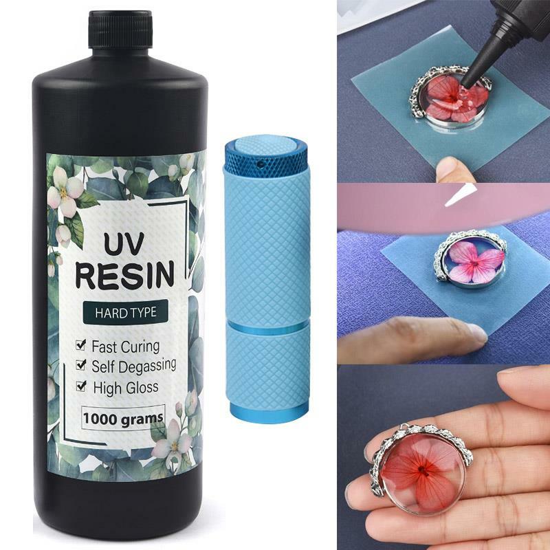 UV Resin Glue 10/25/60/100/200/500/1000g Hard Epoxy Resin UV Glue Ultraviolet Curing DIY Resin Jewelry Making Glue Adhesive