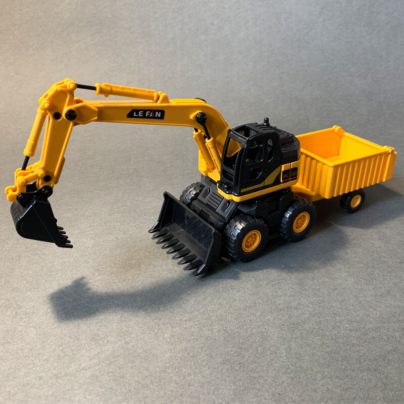 Excavadora excavadora de juguete para niño, vehículo de ingeniería, tractor, regalo de cumpleaños, B182