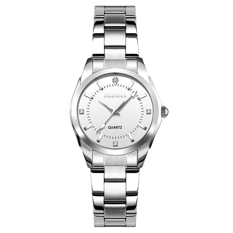 Relógios de pulso de quartzo generosos para mulheres, relógios elegantes, cor dourada, impermeável, Horloge Dames