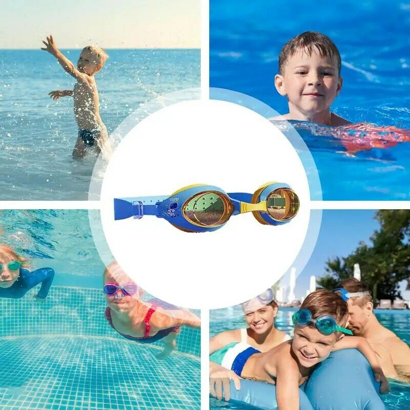 Dziecięce gogle wodne wysokiej rozdzielczości miękkie gogle dziecięce do pływania antypoślizgowe elastyczne gogle wodne urocze wygodne nurkowanie