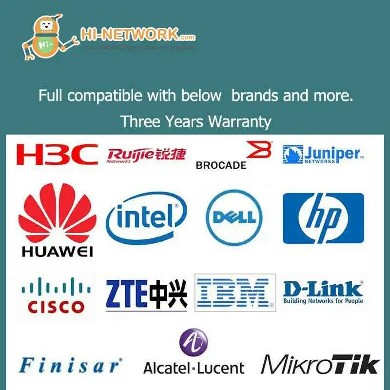 Huavert 1.25G 1310/1550nm GE 10KM BIDI Simplex LC-SC ricetrasmettitore ottico SFP compatibile con le marche Cisco Mikrotik Huawei HP ecc
