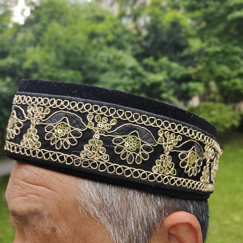 Muzułmańscy mężczyźni kapelusz w łódkę malezyjski darmowa wysyłka czapka modlitwa Kufi islam maska hidżab Arabia Saudyjska Turban Headwraps nowa moda 2023