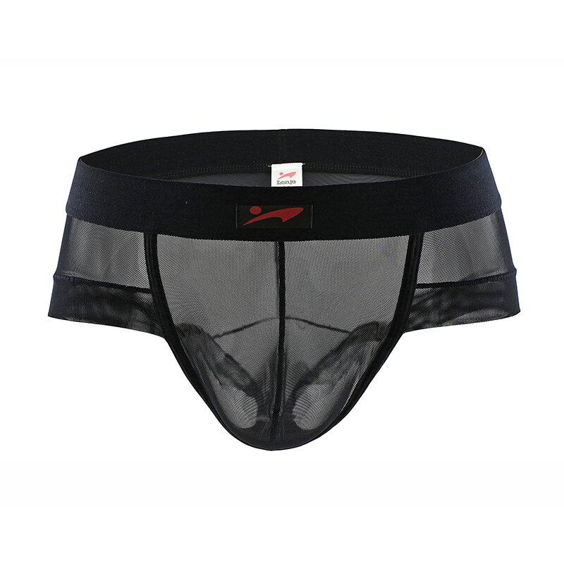 6PCS ชายเซ็กซี่ตาข่ายชุดชั้นในกางเกง Bikini Breathable Ultra บางดูผ่านต่ำเอว Slip Hombre U นูน