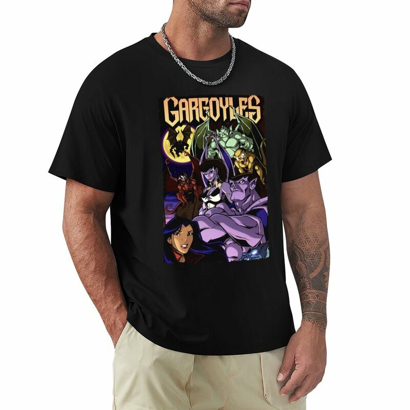 GARGOYLES-Camiseta de GOLIATH para hombre, tops de verano, tops blancos, camisetas gráficas, hip hop