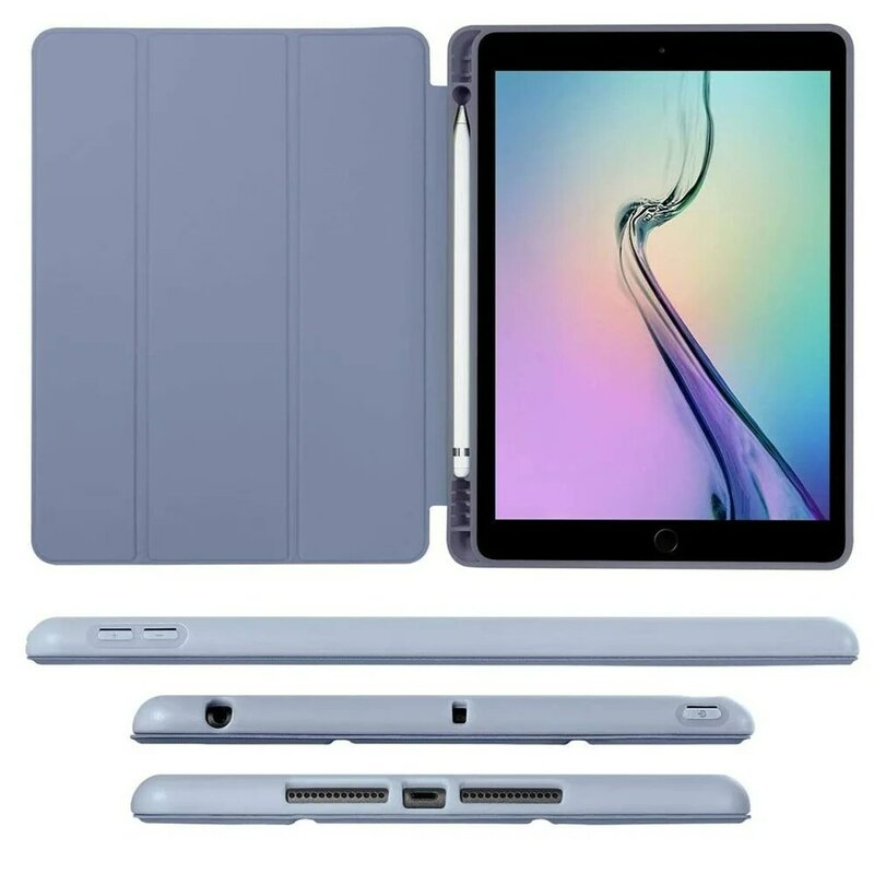For iPad air 5 Case 2022 10.9 Air 4/3 2020 Pro 10.5 with Pencil Holder Cover 2018 9.7 air 2 11 2021 10.2 6/7/8/9/10th Generation