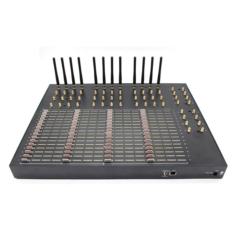 4G SK64-64 SMS Gateway 64 ports 64 sim cards Voip Products API HTTP SMPP connect sms sending gsm sk 64  ports sms gateway modem
