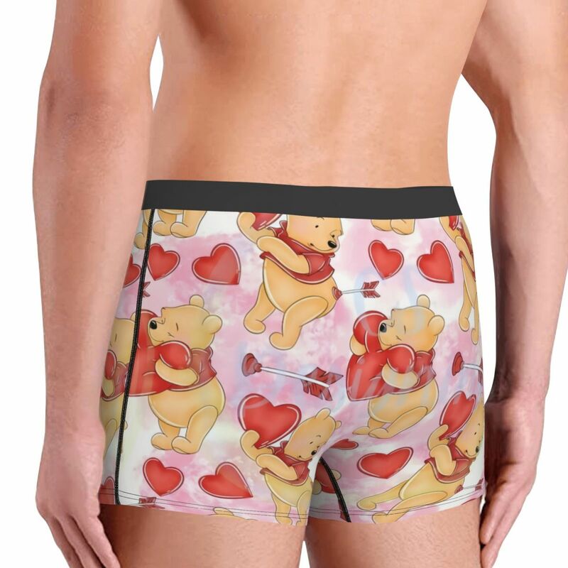 Benutzer definierte männliche lustige Disney viele Abenteuer von Winnie the Pooh Cartoon Unterwäsche Boxer Slips Stretch Shorts Höschen Unterhosen