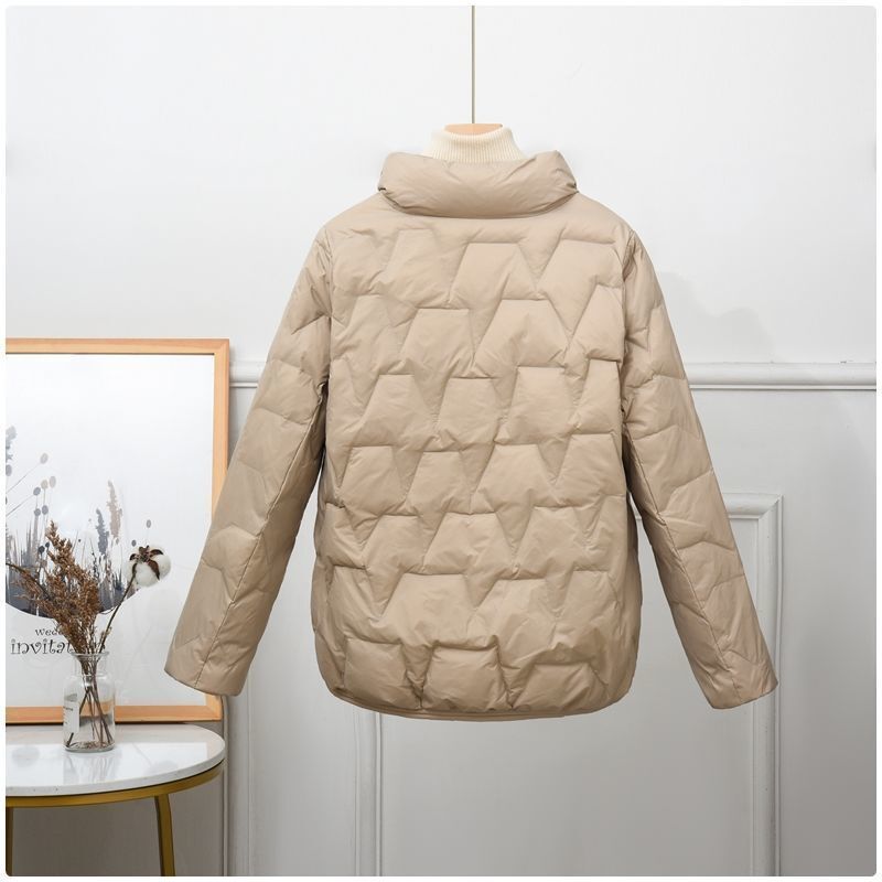 スタンドカラーのショートパンツ,ルーズフィット,暖かい綿のジャケット,韓国の冬,秋,2023