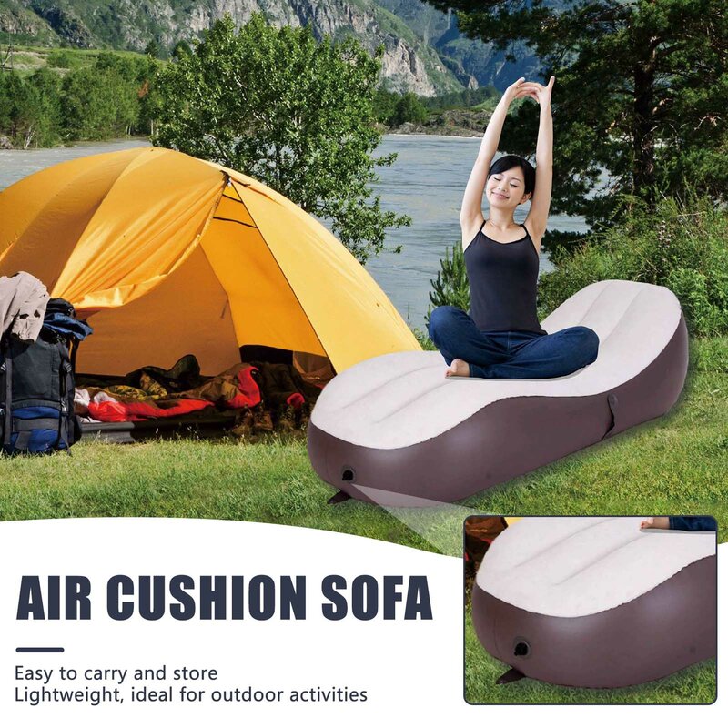 Sofá inflable conveniente para llevar y almacenar, colchón de aire adecuado para Patio al aire libre y playa