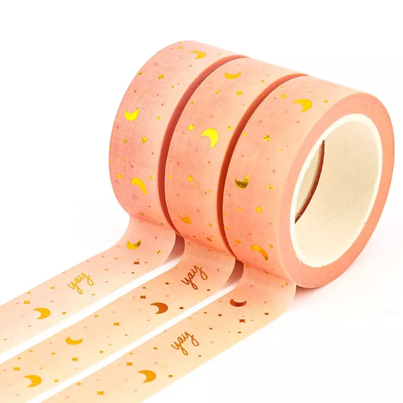 Vograce-Fita Glitter Washi, Design personalizado, Minha papelaria japonesa, Produto personalizado