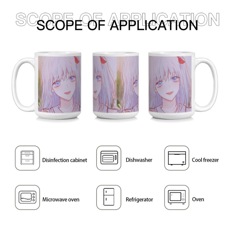 Розовые Мультяшные милые керамические кофейные кружки с героями аниме, чайная чашка, чашки для молока, подарки, посуда для напитков, посуда для кофе 15z/430 мл