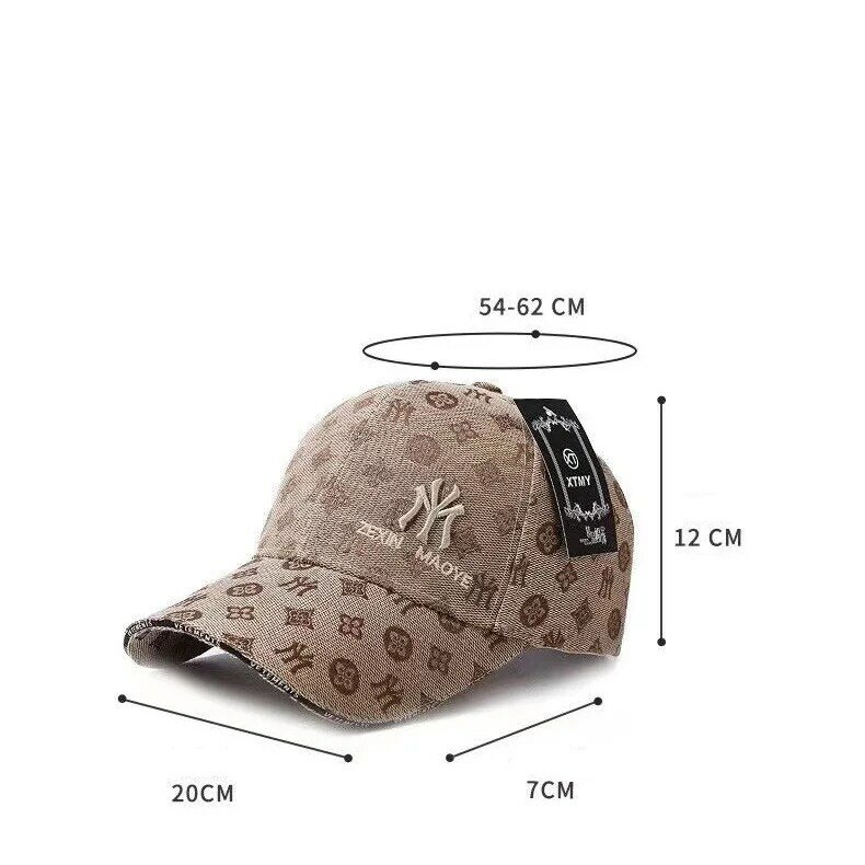 남녀 공용 야외 스포츠 모자, 고품질 패턴 글자 자수, 조절 가능한 야구 모자, 성인 패션 태양 모자, 신제품