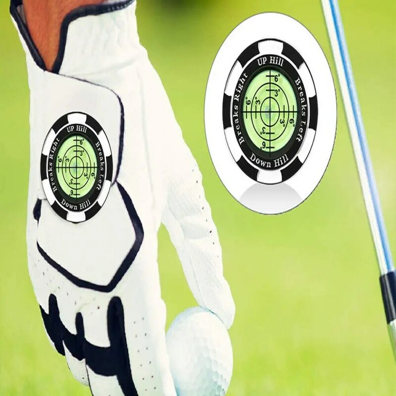 Penanda bola Golf dengan presisi tinggi putt hijau pembaca plastik Golf Marker klip hijau membaca pelatihan bantuan 골os