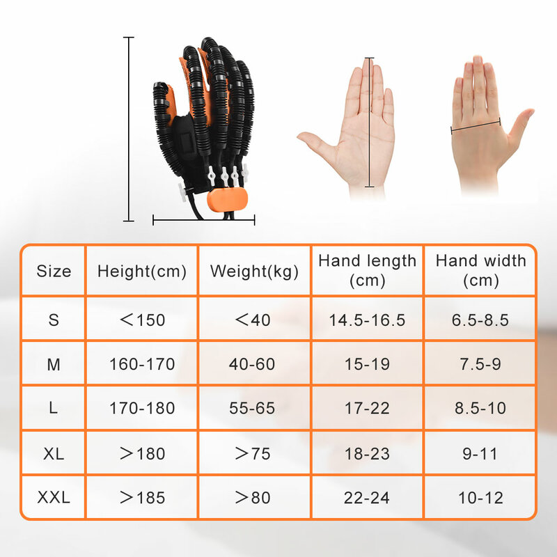 Protable Rehabilitation Roboter Handschuhe Hub Halbseitenlähmung Zerebrale Infarction Training Gerät Finger Exerciser Hand Funktion Recove