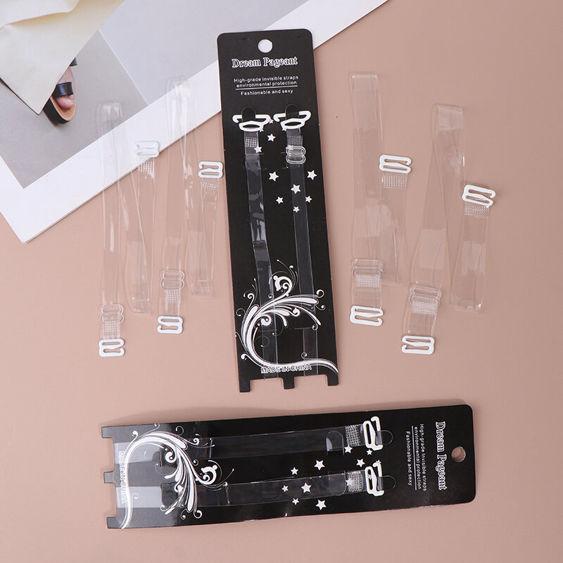 Verstellbare Intimates Accessoires BH-Träger Gürtel Damen elastische unsichtbare transparente Silikon-BH-Träger
