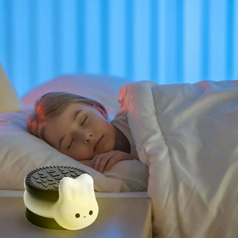 Pat Night Light USB Charging Cute Rabbit Rechargeable Pat Lights With Creative Rabbit Shape  for Nursery Living Room Bedroom