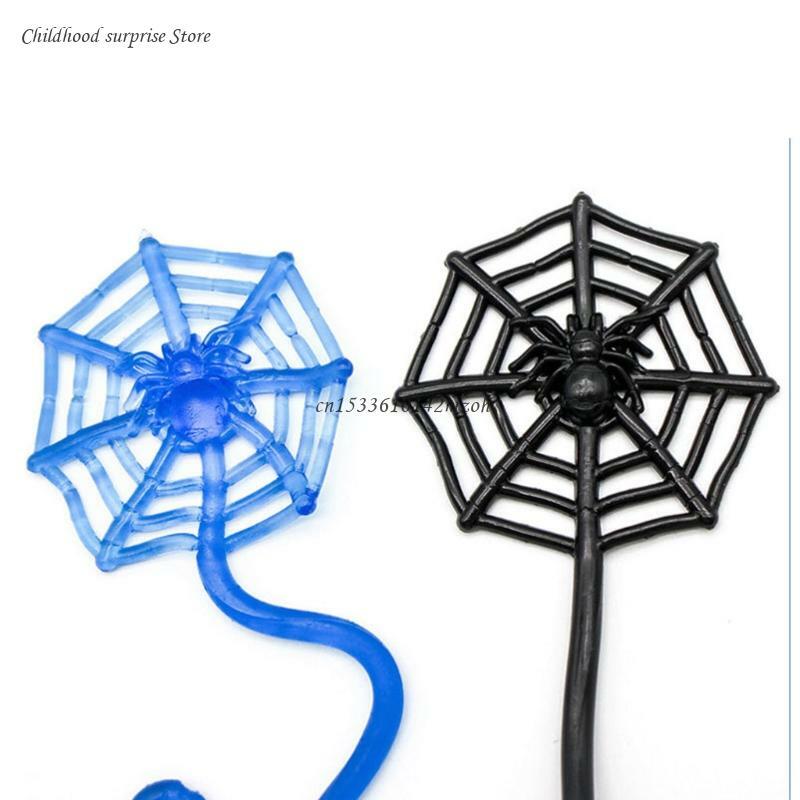 Nieuwigheid Hoge kwaliteit plastic kleverige spin voor creatief kindercadeau Dropship