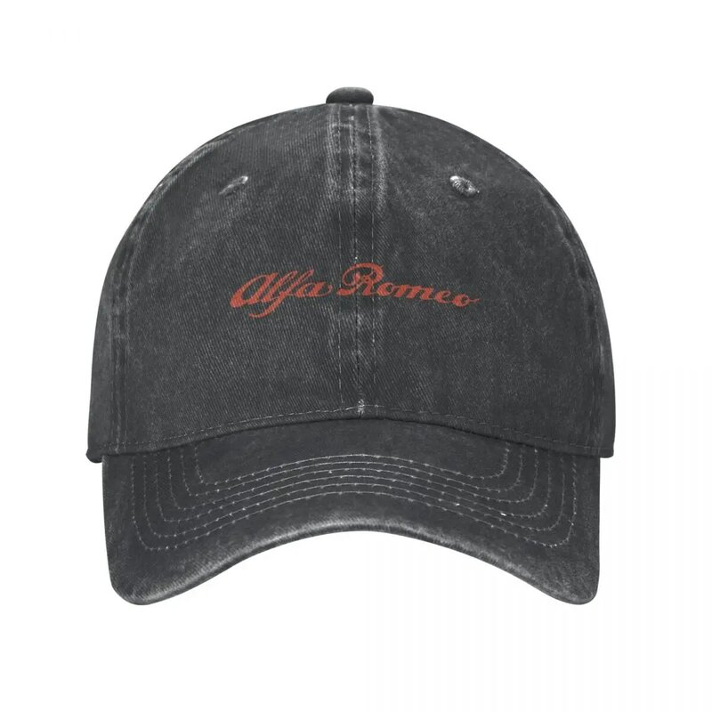 Alfa - Romeo Car Lover Baseball Caps Distressed Cotton Headwear Unisex Style Outdoor All Seasons Travel Adjustable Caps Hat