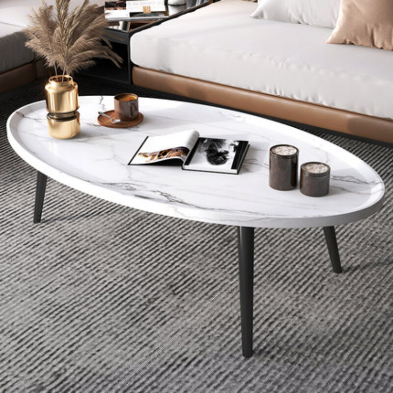 Meja kopi kayu Nordik Modern, furnitur rumah ruang tamu kecil Sofa samping tempat tidur kreatif meja teh bulat