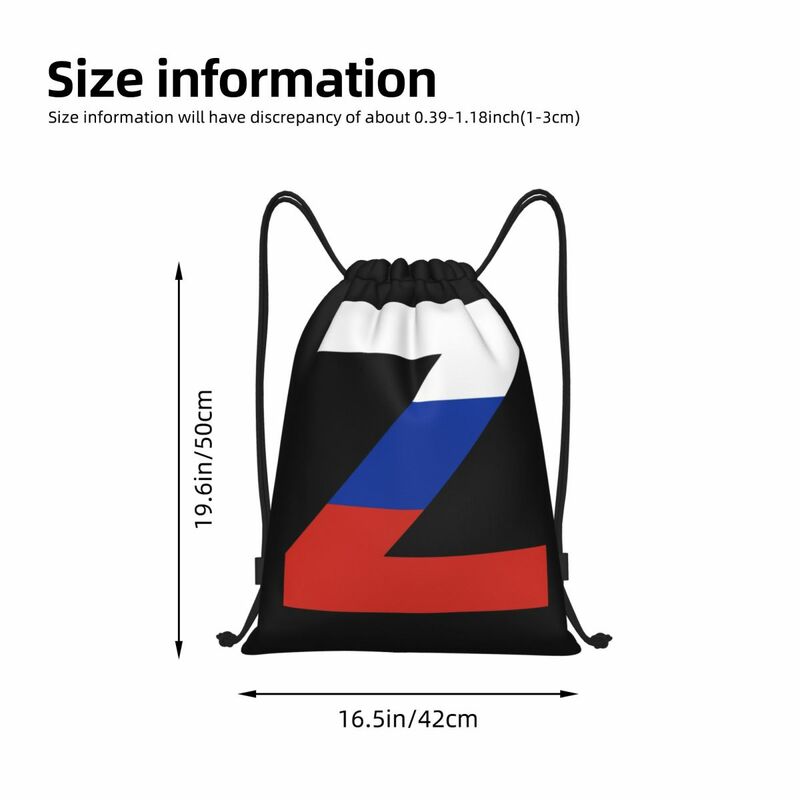 Russian Z-Sac à dos portable avec ficelle de proximité, sacs de rangement pour sports de plein air, voyage, gym, yoga