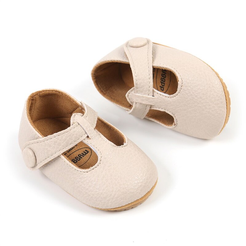 Blotona Baby Girl Premium PU Flats Infant First Walker Crib Shoes for Party, Festival, Baby Shower