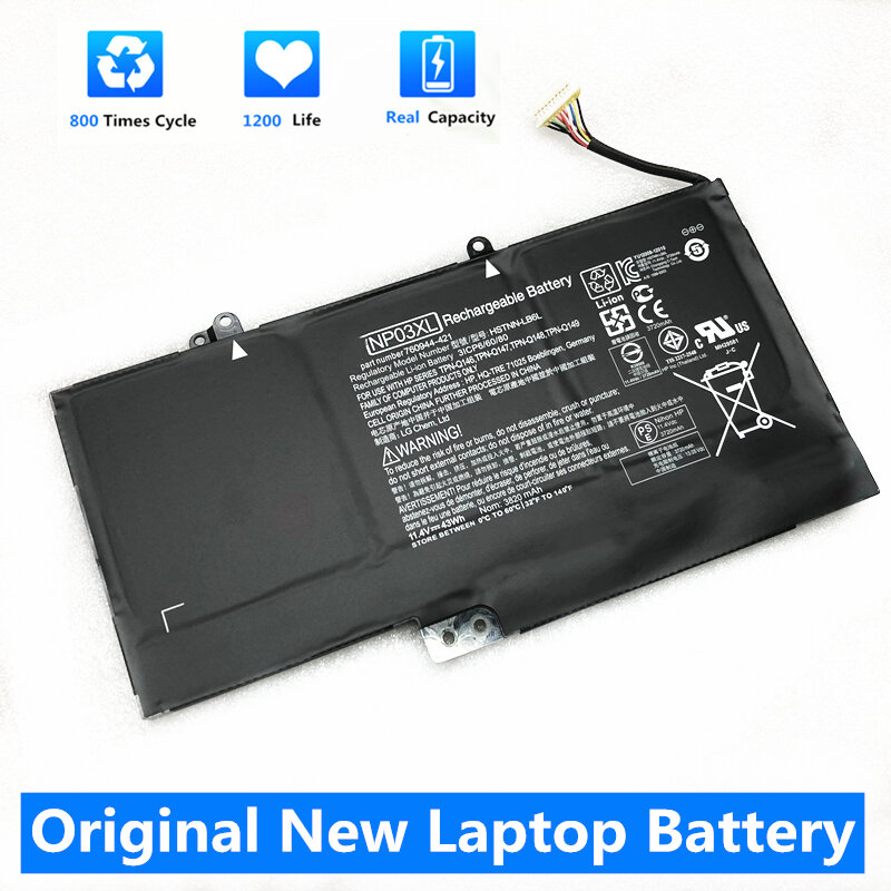 CSMHY New  Genuine NP03XL battery for HP Pavilion X360 13-A010DX TPN-Q146 TPN-Q147 TPN-Q148 HSTNN-LB6L 760944-421 NP03