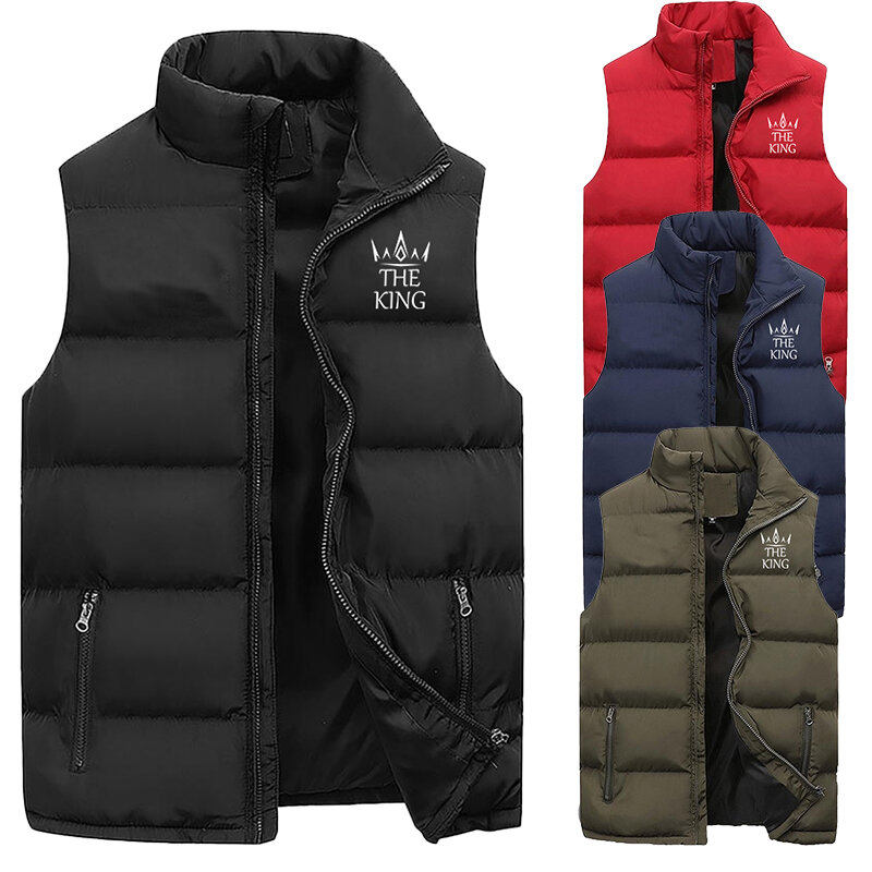 2023 automne/hiver hommes mode doudoune col montant Slim Fit coton précieux haut vers le bas manteau fibrprecious haut veste S-5XL