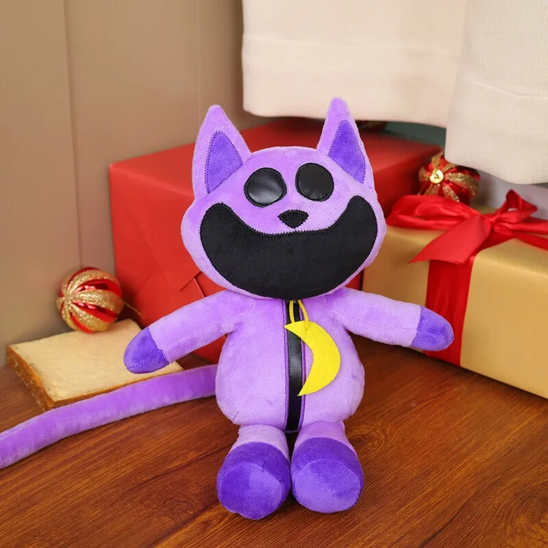 Смайлики, плюшевые игрушки, набивные кошачьи спящие игрушки, обнимающие плюшевые куклы, кавайные набивные рождественские украшения, рождественский подарок для детей