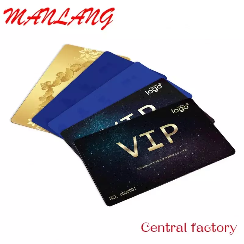 Niestandardowe idealne profesjonalna jakość jasne złoto niestandardowych metalowych wizytówek członkowskich opakowanie prezent kart smart vip