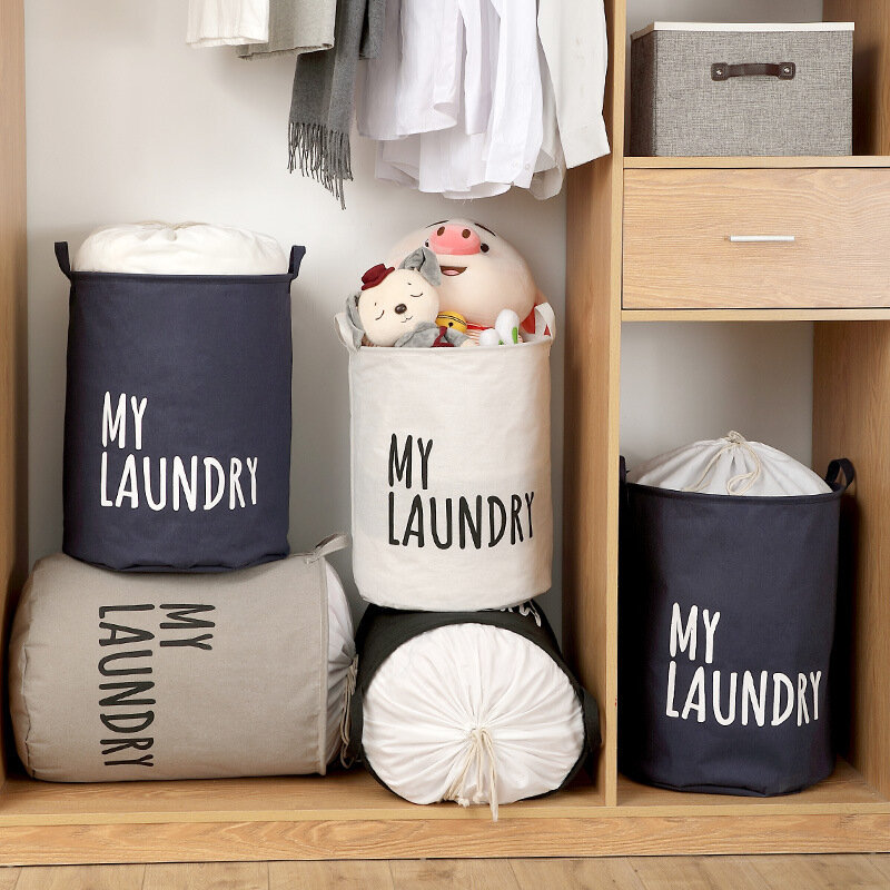 Portaoggetti borsa portabiancheria cesto impermeabile con coperchio cestino per vestiti sporchi borse portaoggetti trapuntate accessori per la casa del bagno