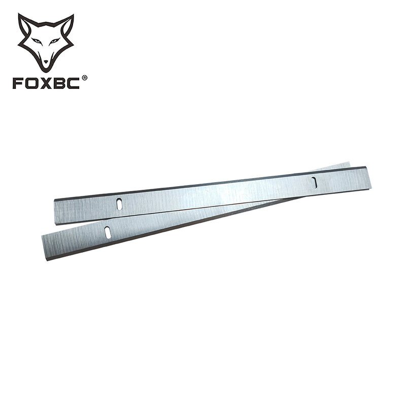 Строгальные лезвия FOXBC 210 мм x 16,5 мм x 1,5 мм из быстрорежущей стали для рейсмусового станка диаметром 204, строгального станка диаметром 204 мм, деревообрабатывающего инструмента 2 шт.