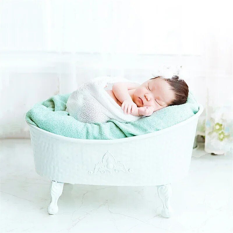 Baby Photo Shooting Container Baby Bathtub Newborn Photography Props Sofa Posing Shower Basket Accessories