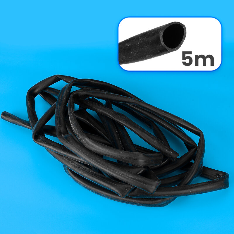 10/12mm 5m Long Tube Tubing Air Line Quick Connect Hose for Tire Changer Machine Black