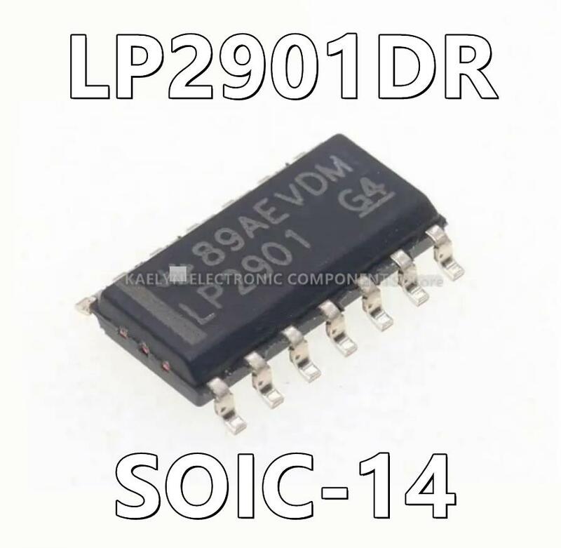 10Pcs/lot LP2901DR LP2901 Comparator General Purpose CMOS, MOS, Open-Collector 14-SOIC