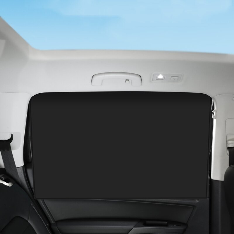 Kerai jendela mobil Universal, penahan matahari magnetik, penutup kain isolasi panas, kerai samping mobil