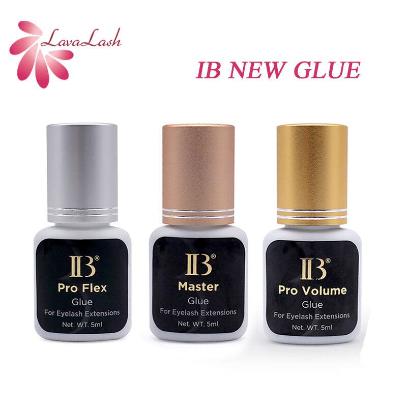 New IB Pro Volume Eyelash Extension Glue 1S Fast Dry Long Last Korea Original Strong Cola 5ml Fake Lashes Adhesive