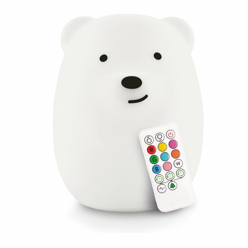 2023 Silicone Bear Pat Remote Control Light Usb Rechargeable Lamp Bedside Atmosphere Lamp Charging Remote Control Version