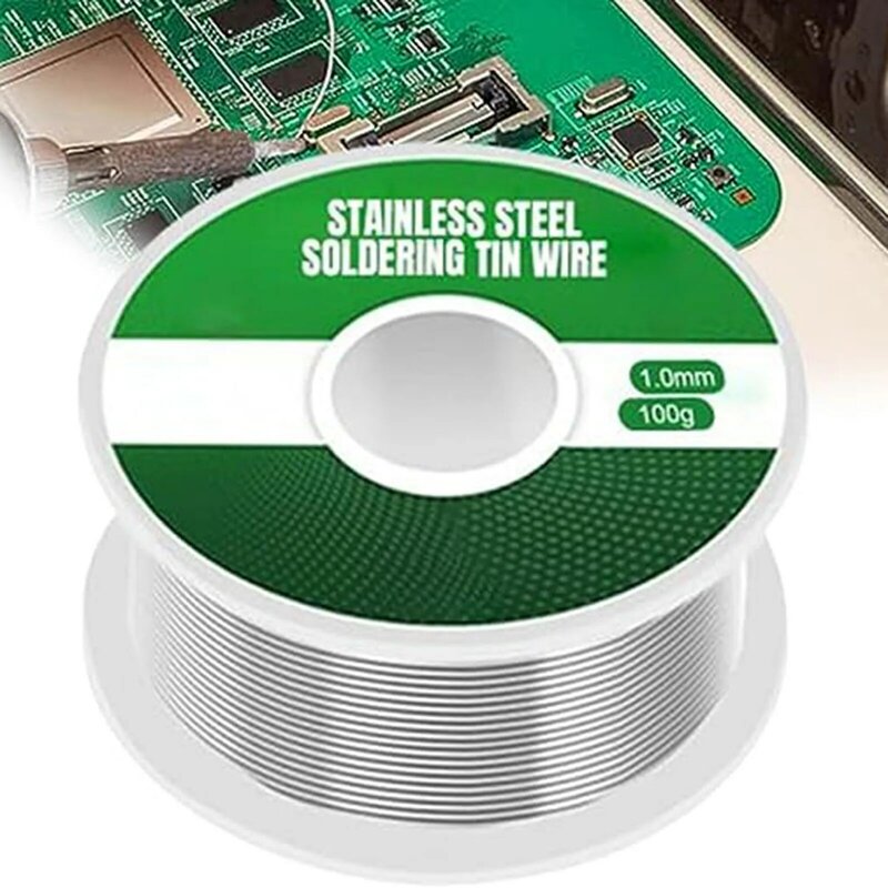 Stainless Steel Solder Tin Wire High Strength Low Melt Rosin Core Soldering Wire Suitable for Galvanized Pipes