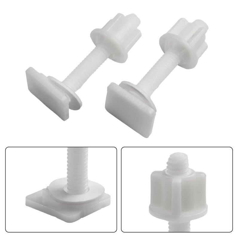 1 Set Plastic Toiletbril Scharnier Reparatie-Bouten Montage Schroeven Ringen Set Set Badkamer-Toiletdeksel Vervanging Patrts Accessoires