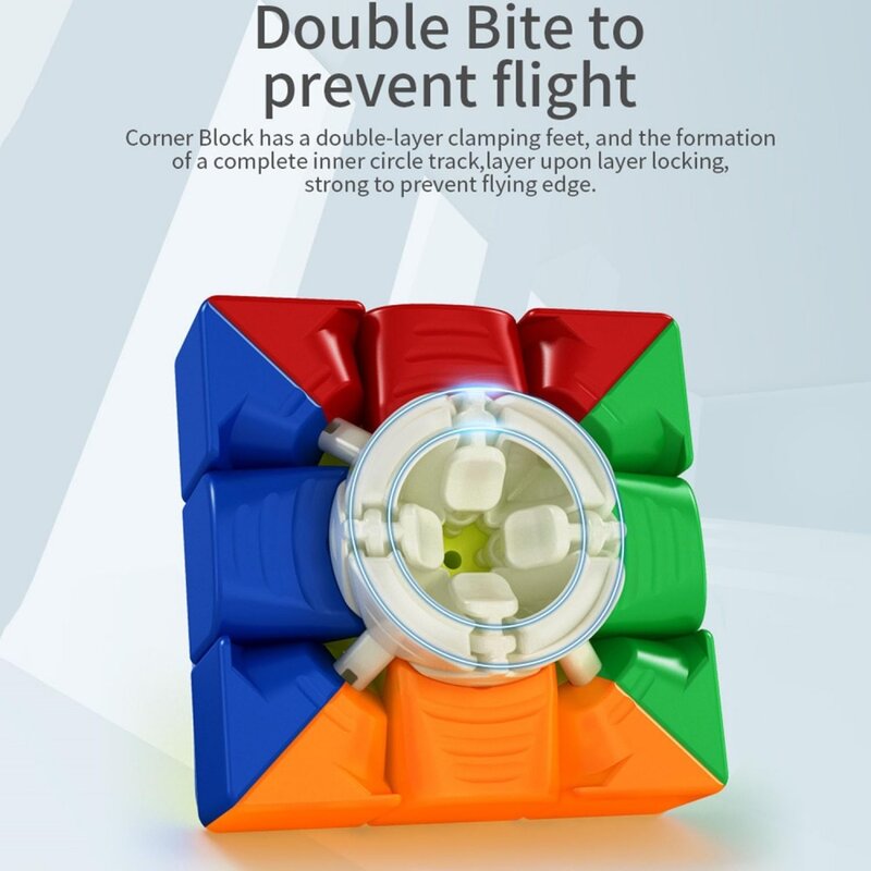 Meilong 3x3 Speed Cube MOYU 3 M magnetyczna wersja 3x3 magiczna kostka kostka łamigłówka regulowana elastyczność do płynnego obracania szybkiej kostki