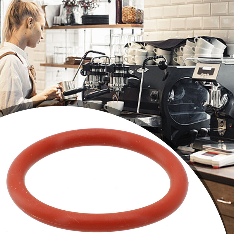 طوق سيليكون أحمر حلقات لماكينة القهوة ديلونجي ، حلقة ختم عملية النازع ، قطع غيار بديلة ، 10X مناسبة ل ديلونجي