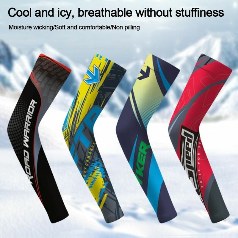 Unisex Arm Sleeves Sportswear Elastic Ice Cuff Sun Protection Outdoors