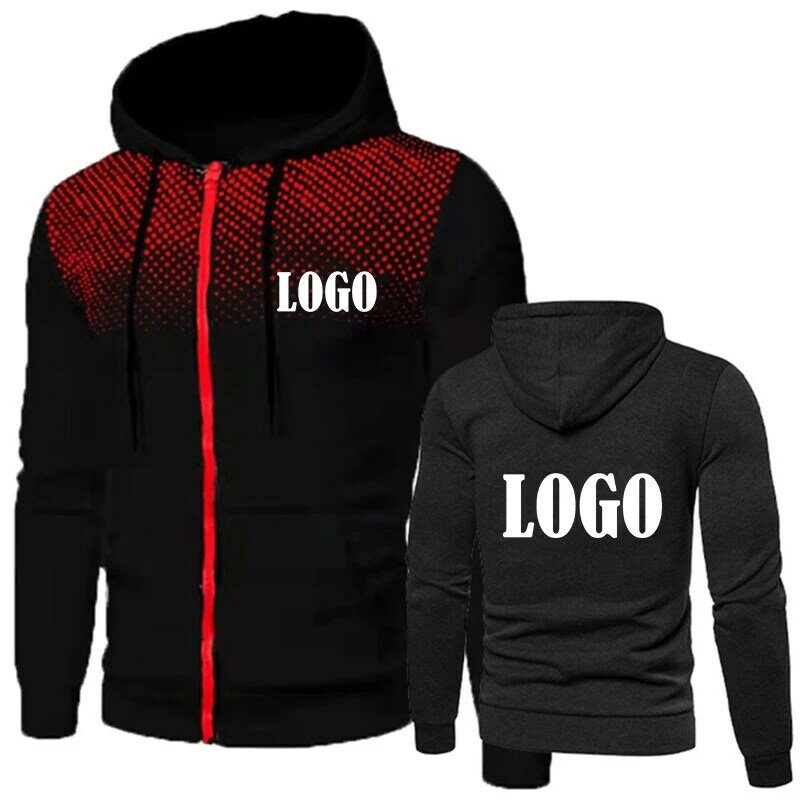 Customized New Style Printed Slim Sports Zipper Jacket Casual Outdoor Clothes Fashion Men Solid Color Jacket Coat