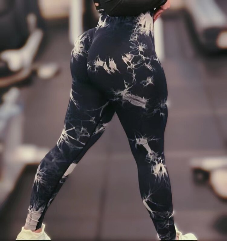 Vrouwen Tiedye Gym Leggings Naadloze Yoga Broek Scrunch Sport Fitness Panty Hoge Taille Training Leggins Drop Shipping