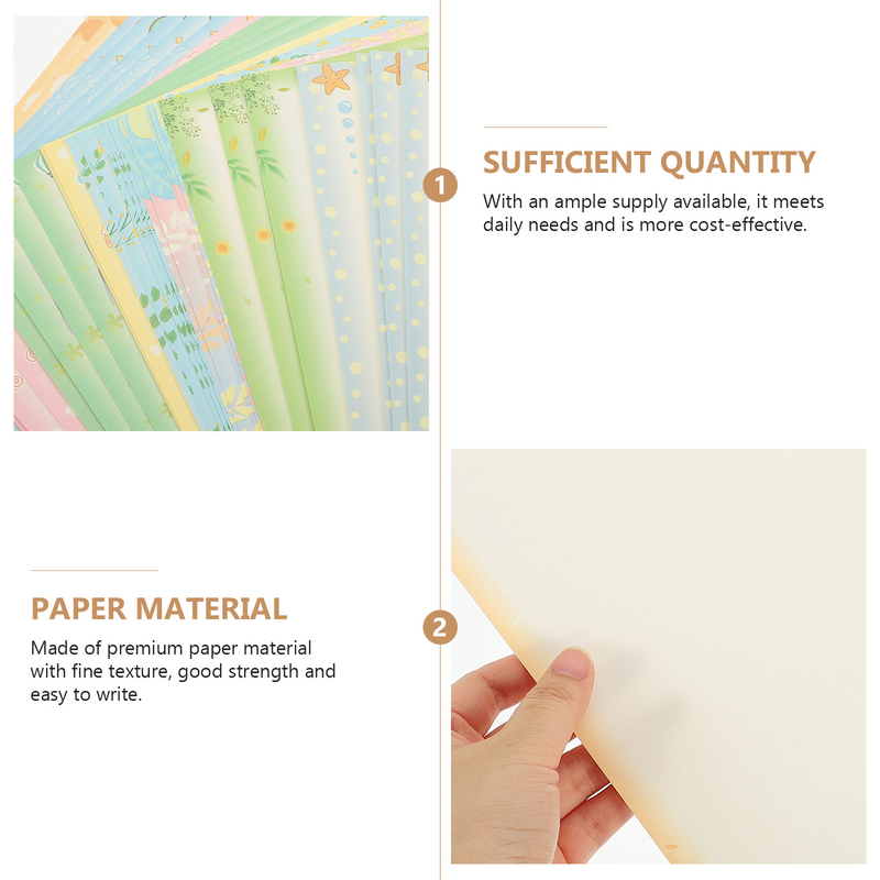A4 Lace Printer Paper, cópia a cores, impressão da pintura, DIY, dobrável, 1 pacote, 50pcs